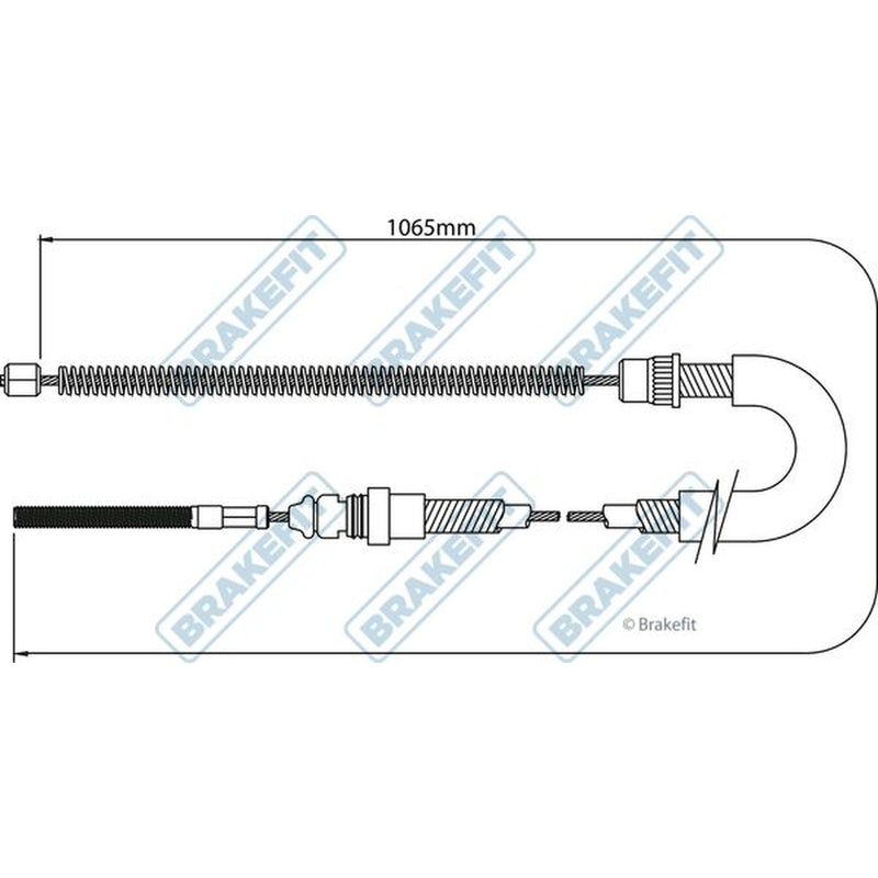 Apec Handbrake Cable Left Rear BBC3061