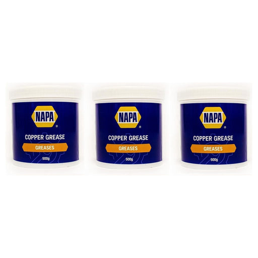 3x NAPA Car Brake Calipers Pads Discs Squeal Anti Seize Copper Grease 500g Tub Napa  - Town Parts