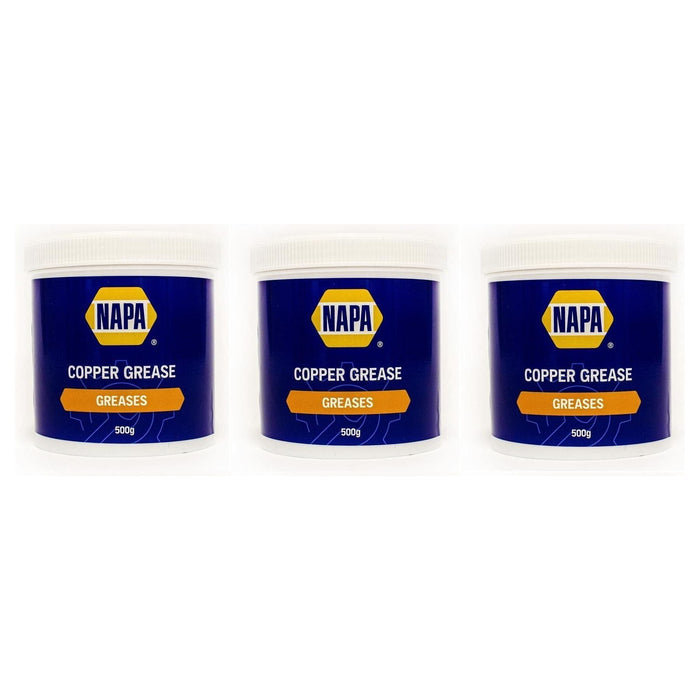 3x NAPA Car Brake Calipers Pads Discs Squeal Anti Seize Copper Grease 500g Tub Napa  - Town Parts