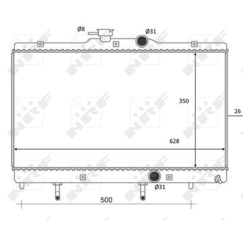 NRF Engine Radiator 59078