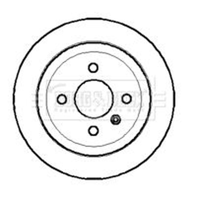 Borg & Beck 2 x Solid Rear Brake Discs BBD4187