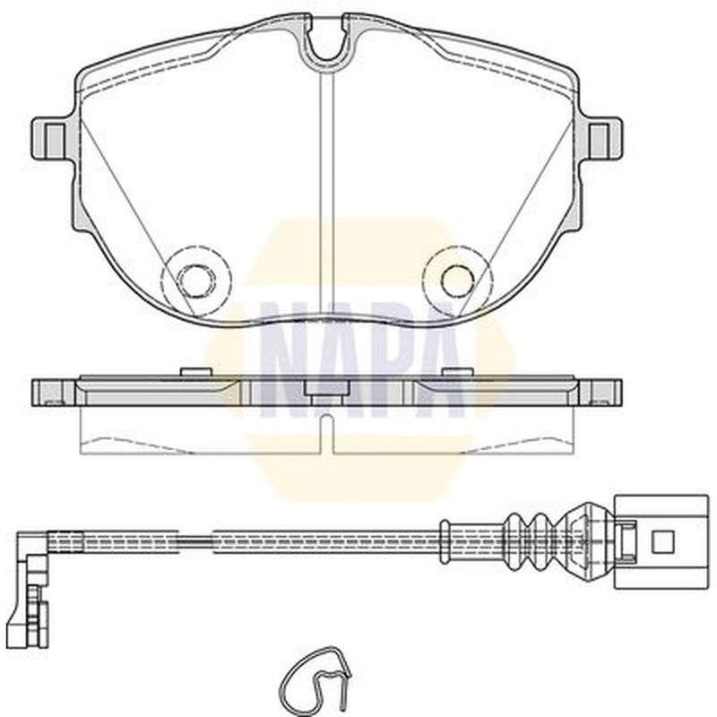 NAPA Front Brake Pad Set NBP1928