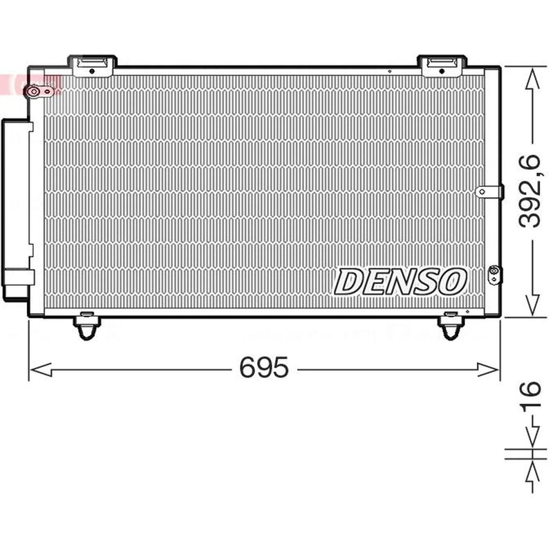Denso Air Conditioning Condenser DCN50130