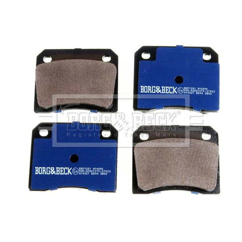 Borg & Beck 4 x Rear Brake Pad Set BBP1281