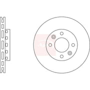 Apec 2 x Vented Front Brake Discs DSK2268