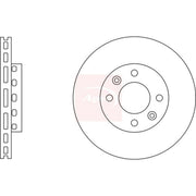 Apec 2 x Vented Front Brake Discs DSK2268