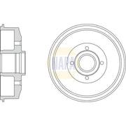 NAPA Brake Drum Assembly Rear NDR1012
