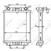 NRF Engine Radiator outer 59125
