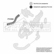 First Line Intercooler Turbo Charge Air Hose FTH1006