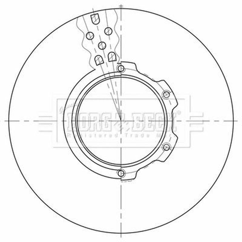 Borg & Beck 2 x Vented Front Brake Discs BBD32648