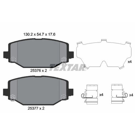 Textar Rear Brake Pad Set 2537601