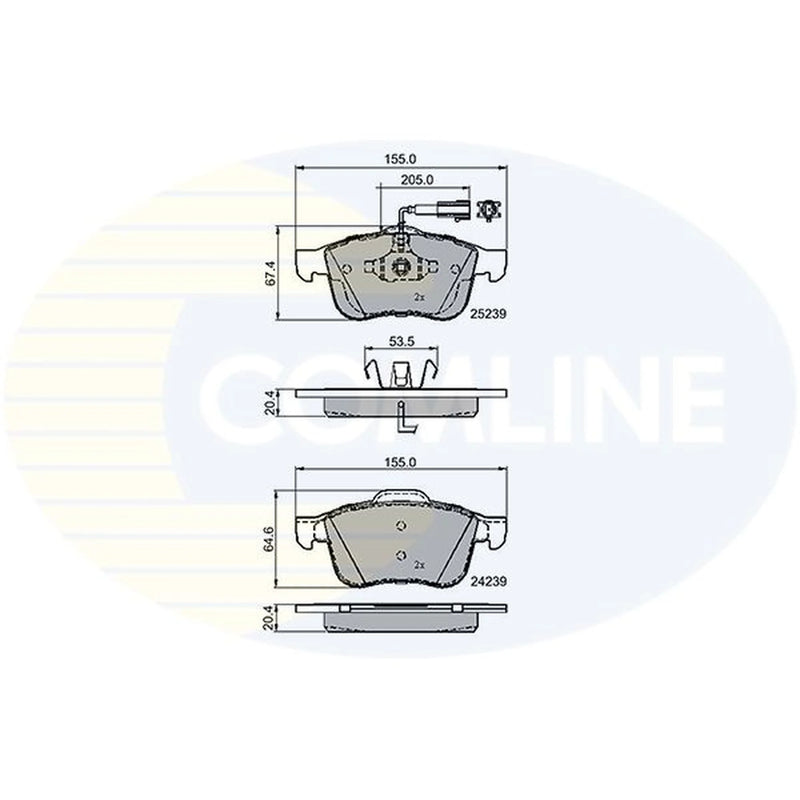 Comline Front Brake Pad Set CBP12118