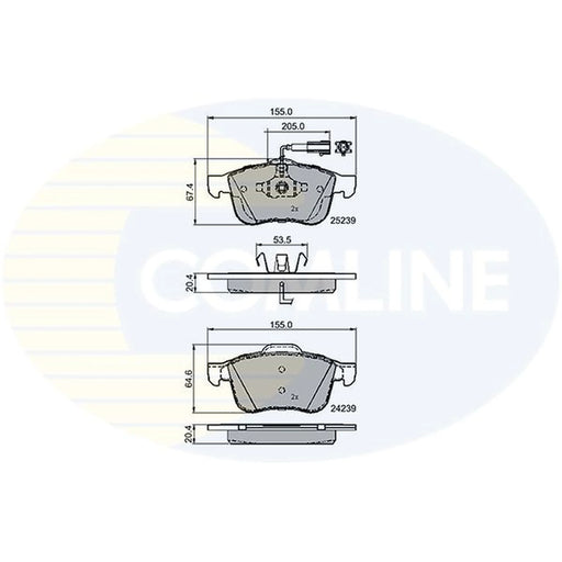 Comline Front Brake Pad Set CBP12118