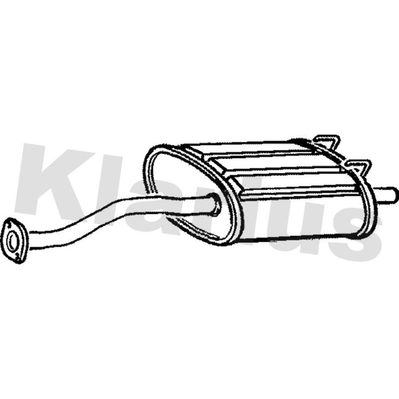 Klarius Box With Tail Pipe Rear HA227P