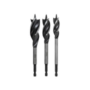 Faithfull Tri-Point Speed Auger Bit Set, 3 Piece - FAITPASET3PC