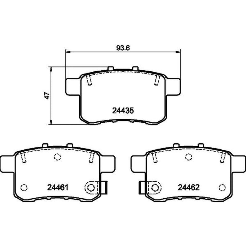 DON Rear Brake Pad Set PCP1418