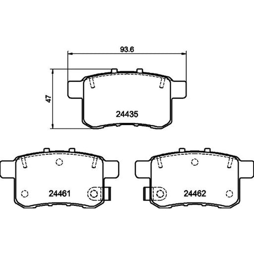 Mintex Rear Brake Pad Set MDB2946