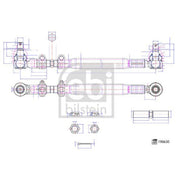 Febi Centre Rod Assembly Front 196630