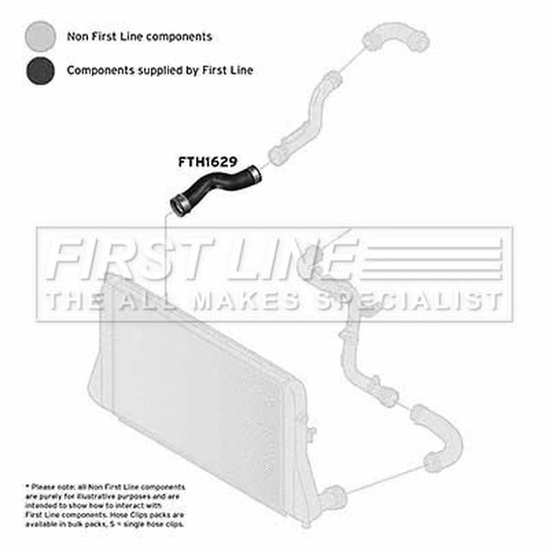 First Line Intercooler Turbo Charge Air Hose FTH1629