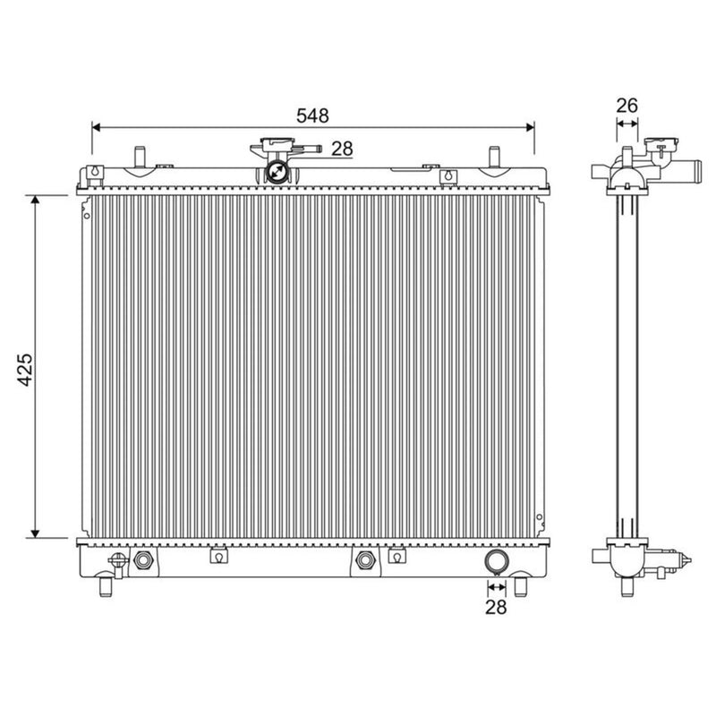 Valeo Engine Radiator 701346