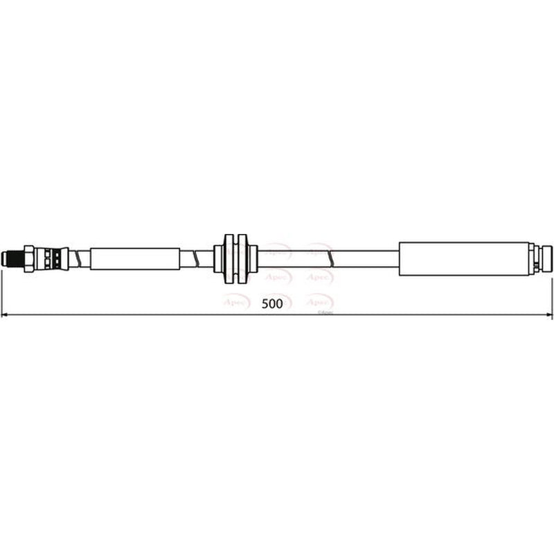 Apec Brake Hydraulic Hose Line Rear HOS3930