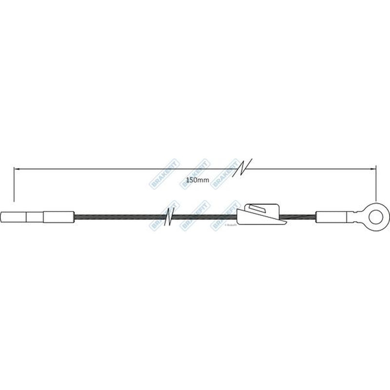 Apec Handbrake Cable Front BBC3554