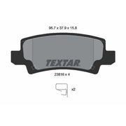 Textar Rear Brake Pad Set 2381601