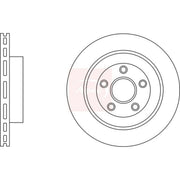 Apec 2 x Vented Rear Brake Discs DSK2985
