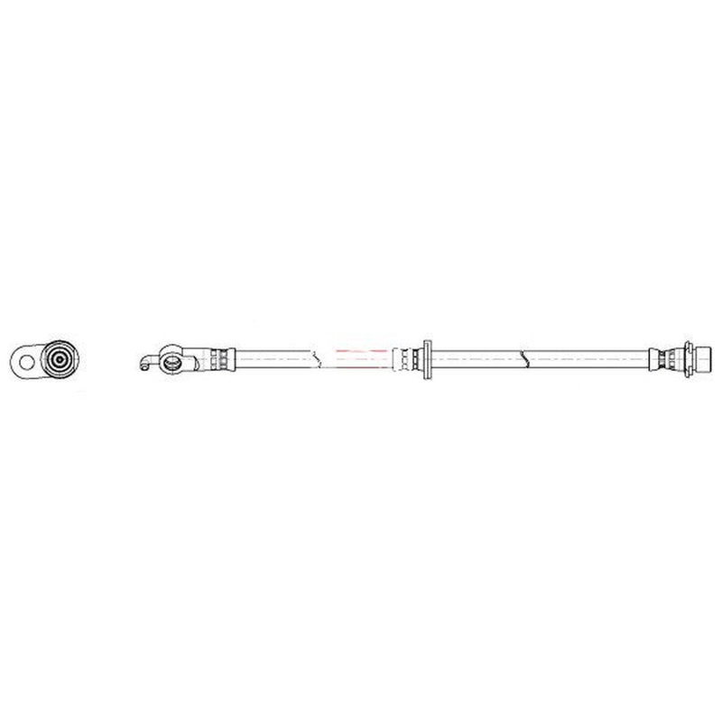 Apec Brake Hydraulic Hose Line Front Left HOS4534