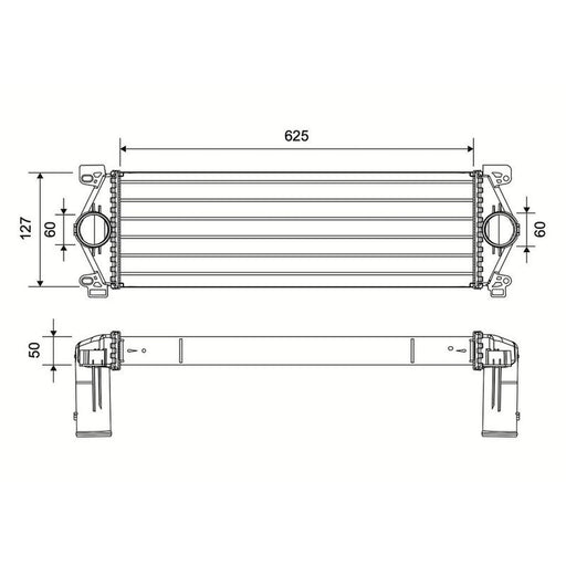Valeo Intercooler (Charge Air Cooler) 822966