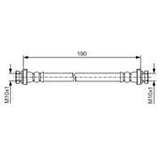 Bosch Brake Hydraulic Hose Line inner 1 987 481 A11