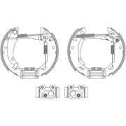 Mintex Brake Shoe Set Axle Kit MSP067
