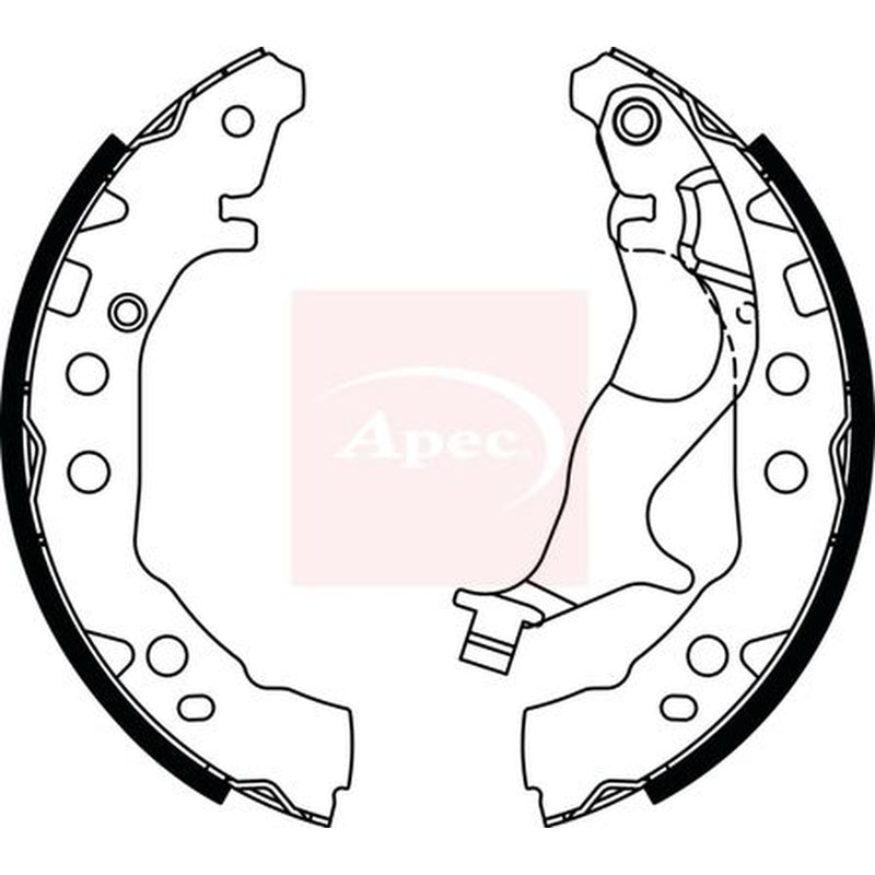 Apec Brake Shoe Set Axle Kit SHU839