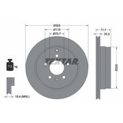Textar 2 x Rear Brake Discs 92165503