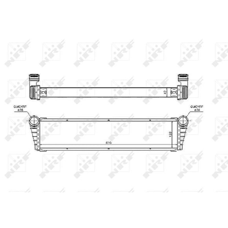 NRF Engine Radiator Centre 53799