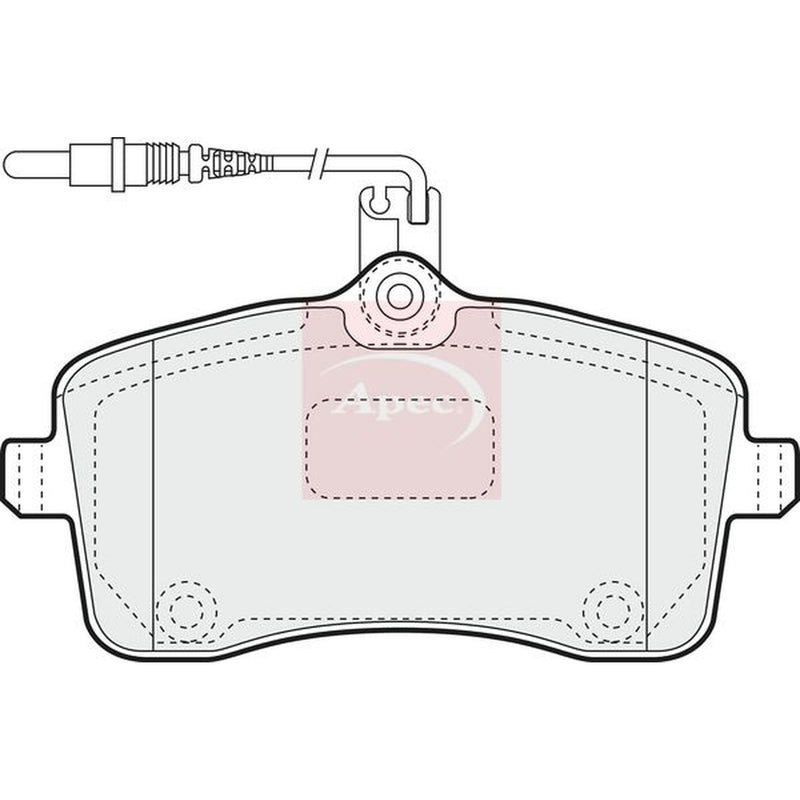 Apec Front Brake Pad Set PAD1417
