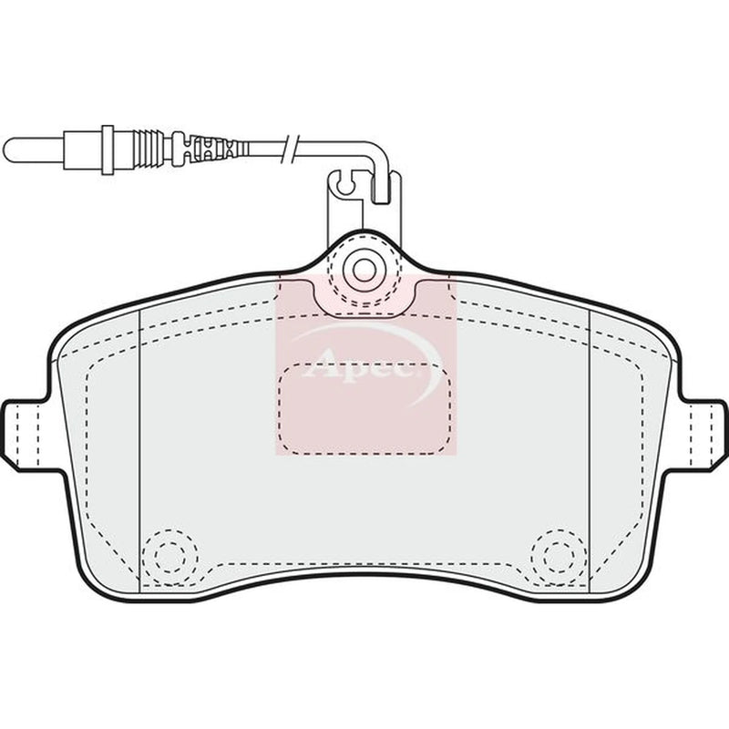 Apec Front Brake Pad Set PAD1417