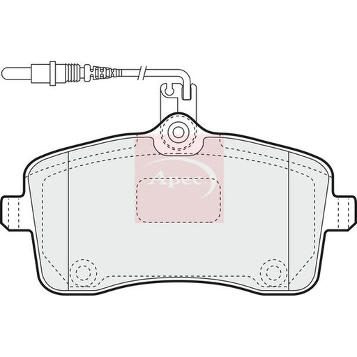 Apec Front Brake Pad Set PAD1417