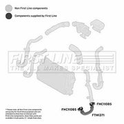 First Line Intercooler Turbo Charge Air Hose FTH1371
