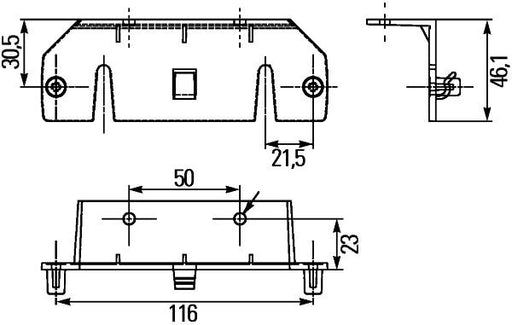 Hella 8HG 160 409-002 Holder, side marker lights