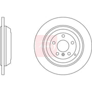 Apec 2 x Solid Rear Brake Discs DSK2386