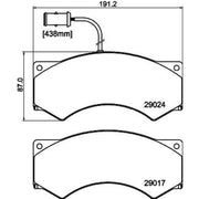 DON Front Brake Pad Set CVP027