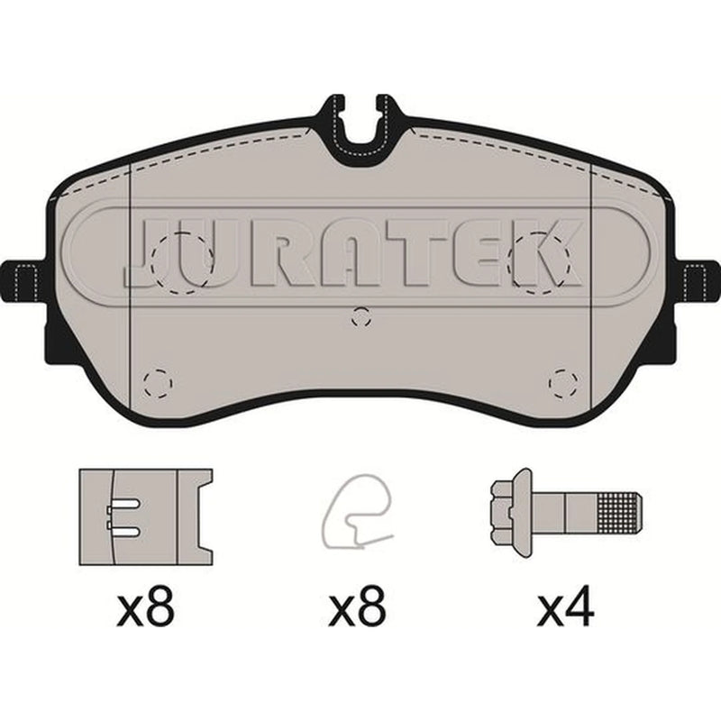 Juratek Rear Brake Pad Set JCP8206