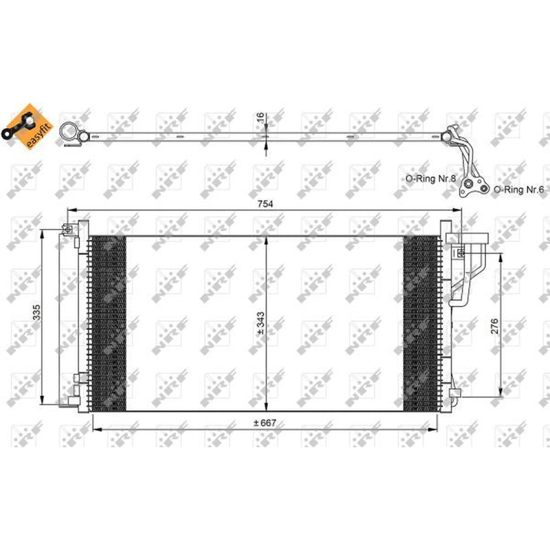 NRF Air Conditioning Condenser 35962