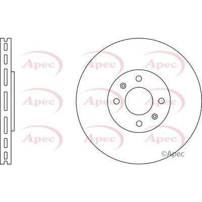 Apec Brake Disc Front Fits Citroen C4 Peugeot 207 3008 307 5008 Apec  - Town Parts