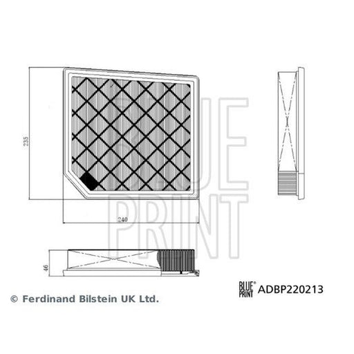 Blue Print Engine Air Filter ADBP220213