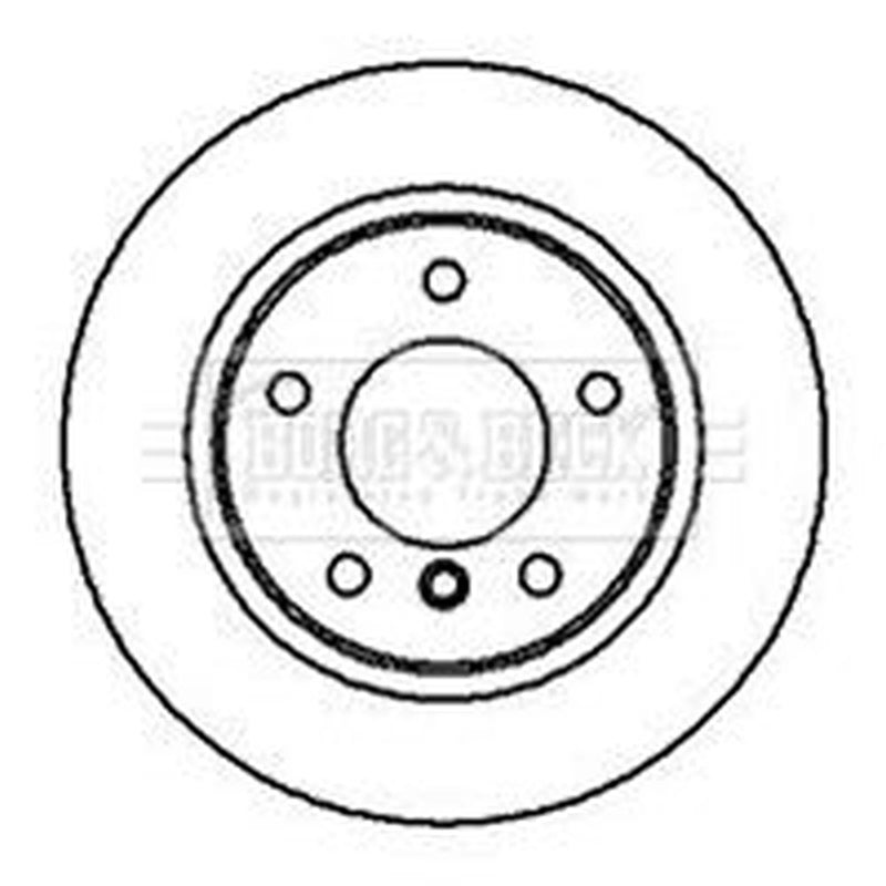 Borg & Beck 2 x Solid Rear Brake Discs BBD4953