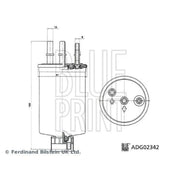 Blue Print Fuel Filter Element ADG02342