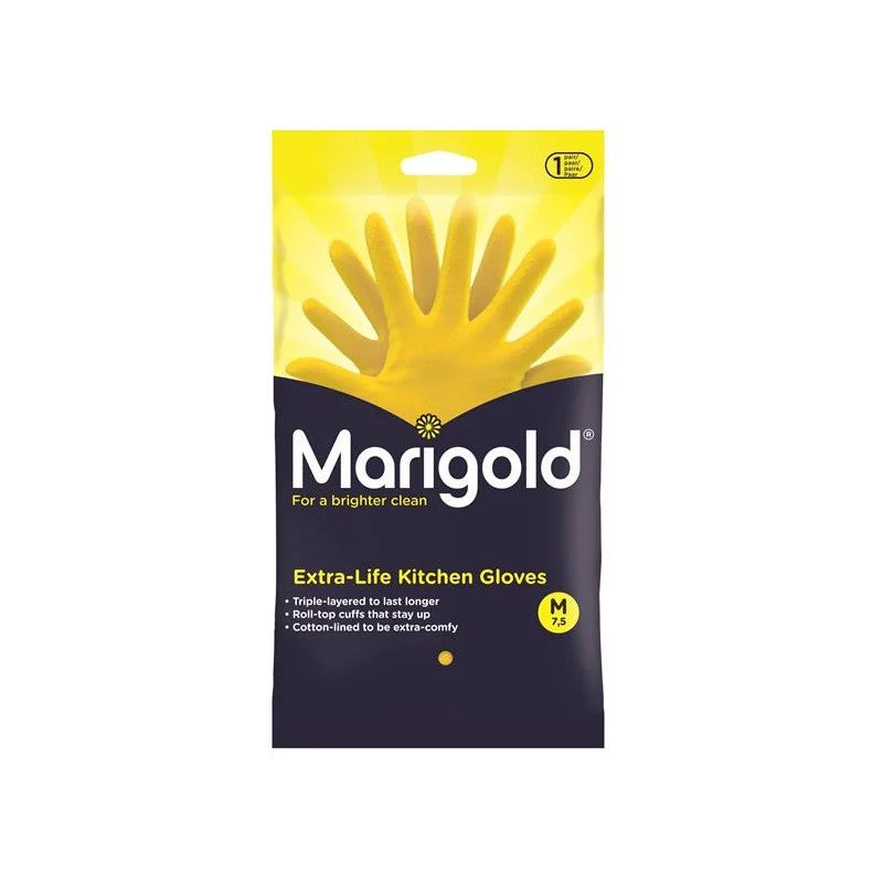 Marigold Extra-Life Kitchen Rubber Gloves - Medium (1 Pair) - 175438