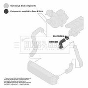 Borg & Beck Intercooler Turbo Charge Air Hose BTH1317